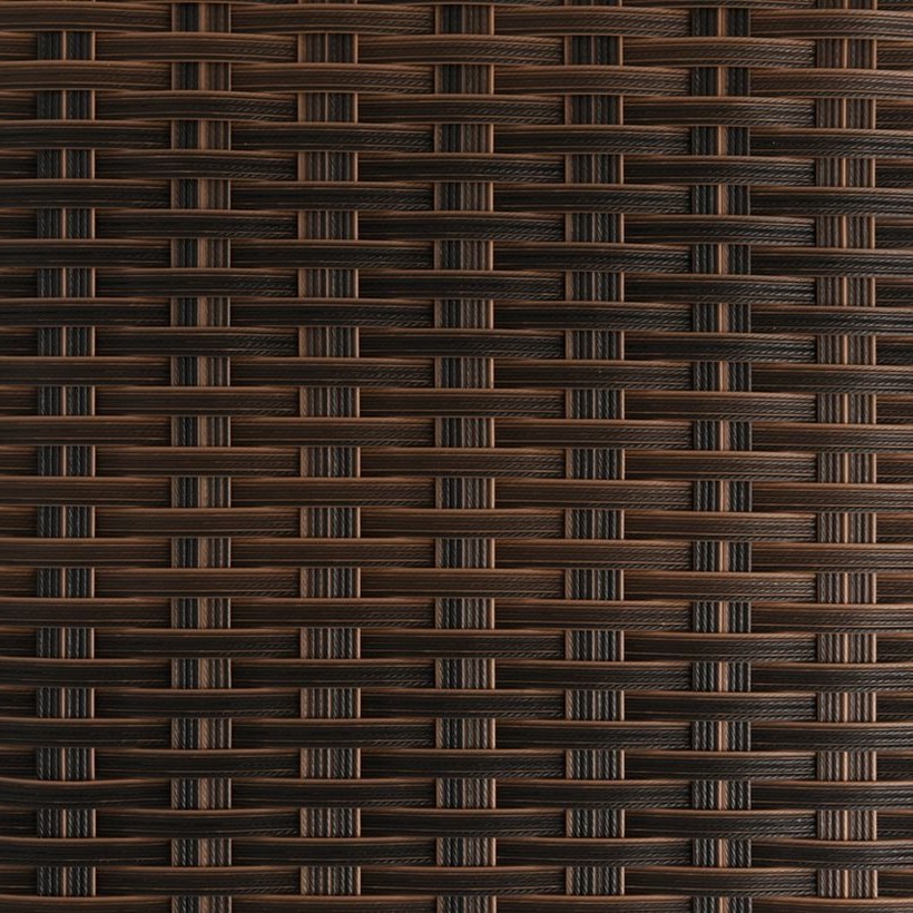 Black / Brown Flat PE Rattan Strip, 8 × 1.4 mm for Wicker Furniture Production GLR-FLAT-095 from Greenlife Rattan