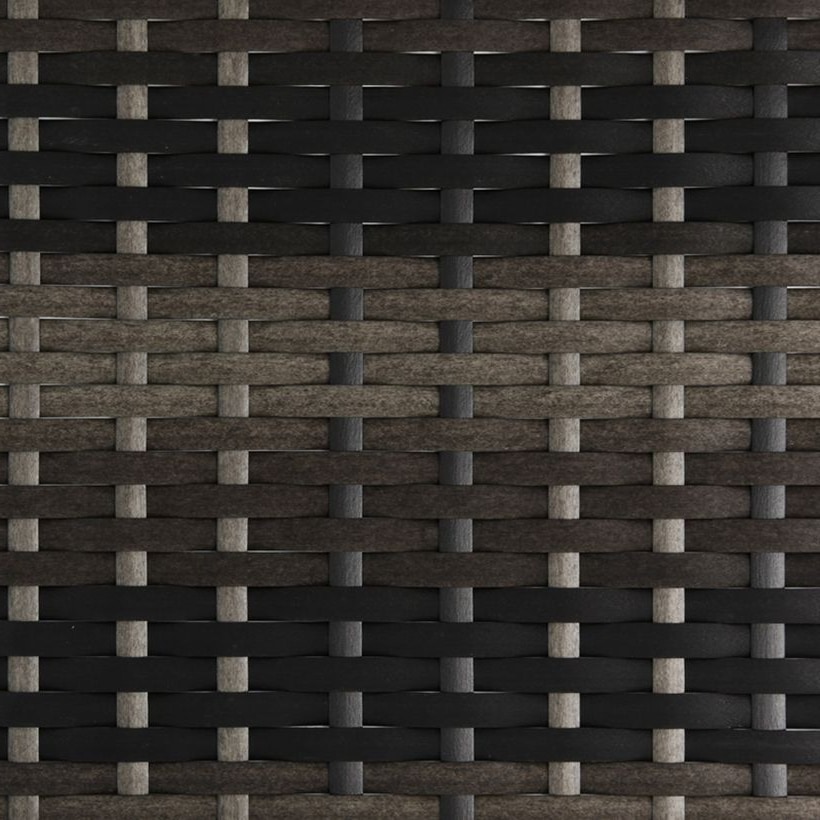Black / Grey Flat PE Rattan Strip, 10 × 1.2 mm for Wicker Furniture Production GLR-FLAT-027 from Greenlife Rattan
