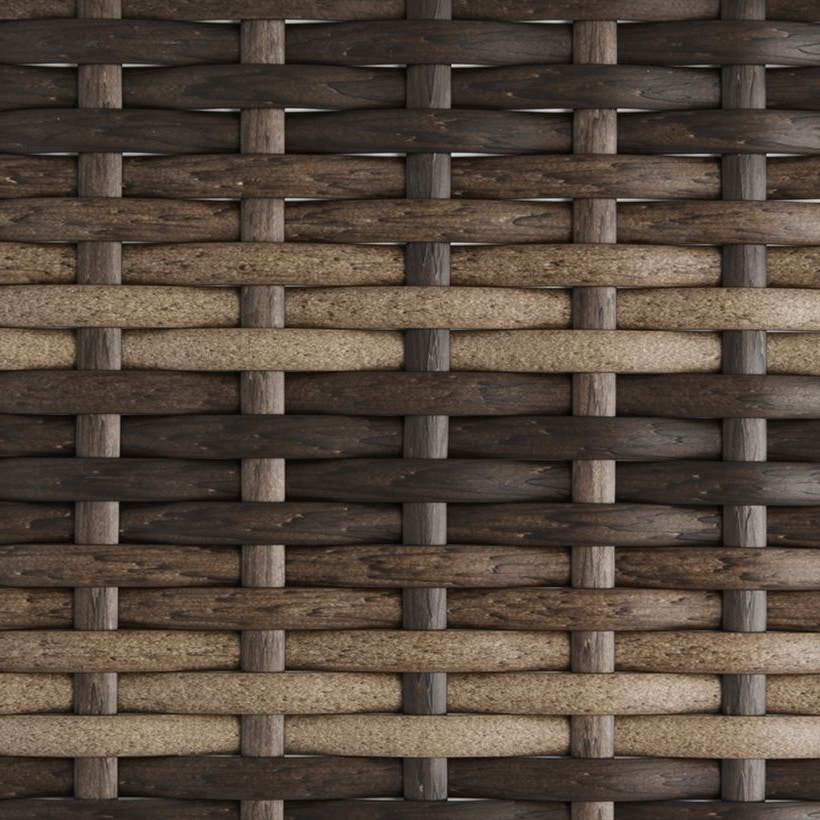 Black / Grey / Mixed-Color Half-Round PE Rattan Profile, 14 × 3.5 mm for Outdoor Furniture Weaving GLR-HALF-008 from Greenlife Rattan