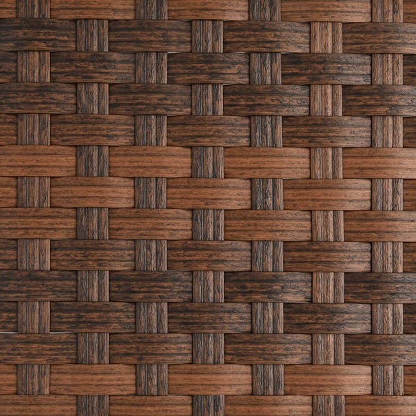 Brown / Black / Mixed-Color Flat PE Rattan Strip, 18 × 1.8 mm for Outdoor Furniture Weaving GLR-FLAT-137 from Greenlife Rattan