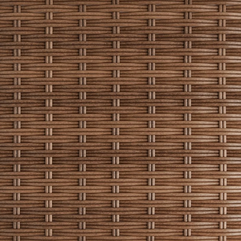 Brown / Mixed-Color Half-Round PE Rattan Profile, 8 × 2.0 mm for Wicker Furniture Production GLR-HALF-014 from Greenlife Rattan