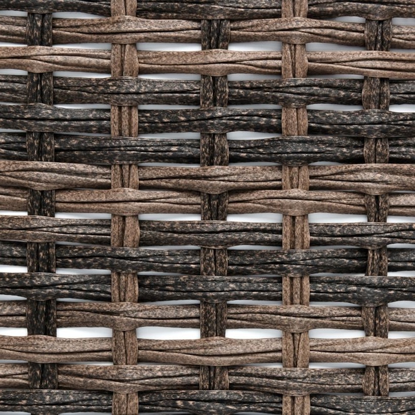 Dark / Natural / Mixed-Color Seagrass-Look PE Rattan, 25 × 1.0 mm for Outdoor Furniture Weaving GLR-SEAGRASS-005 from Greenlife Rattan