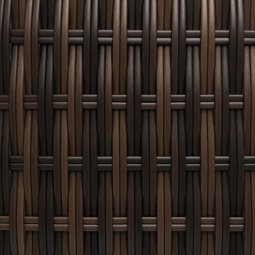 Flat PE Rattan Strip, 7 × 3.5 mm in Black / Dark for B2B Furniture Manufacturing GLR-FLAT-104 from Greenlife Rattan