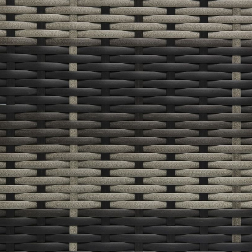 Flat PE Rattan Strip, 8 × 1.3 mm in Black / Grey for B2B Furniture Manufacturing GLR-FLAT-024 from Greenlife Rattan