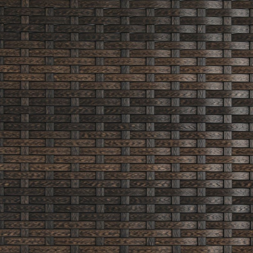 Flat PE Rattan Strip in Brown / Black / Nature, 8 × 1.3 mm for Patio and Garden Furniture GLR-FLAT-078 from Greenlife Rattan