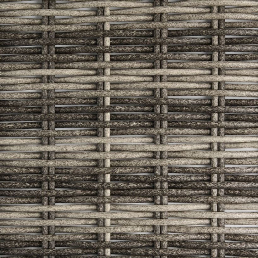 Half-Round PE Rattan Profile, 7 × 3.5 mm in Black / Grey / Mixed-Color for B2B Furniture Manufacturing GLR-HALF-003 from Greenlife Rattan