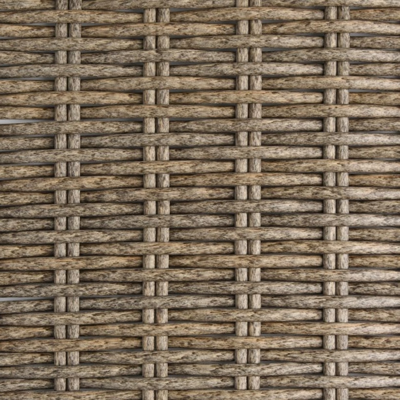 Half-Round PE Rattan Profile in Black / Brown / Mixed-Color, 8 × 3.2 mm for Patio and Garden Furniture GLR-HALF-001 from Greenlife Rattan