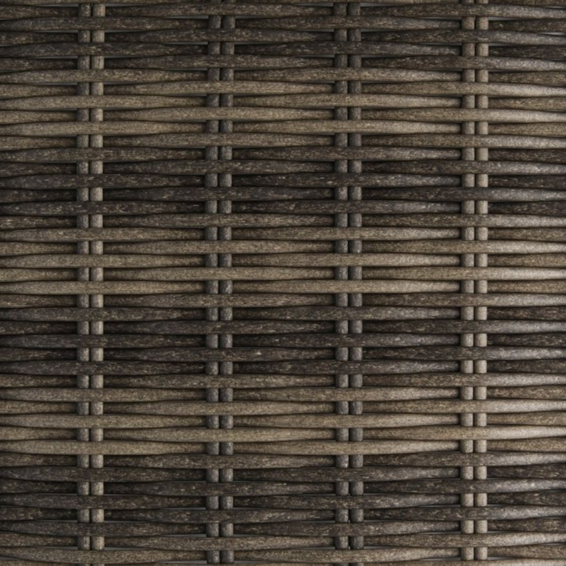Half-Round PE Rattan Profile in Black / Grey / Mixed-Color, 6 × 3.0 mm for Patio and Garden Furniture GLR-HALF-009 from Greenlife Rattan