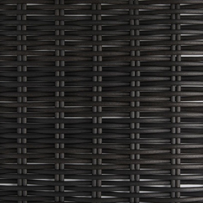 Half-Round PE Rattan Profile in Black / Mixed-Color, 6 × 2.5 mm for Patio and Garden Furniture GLR-HALF-017 from Greenlife Rattan
