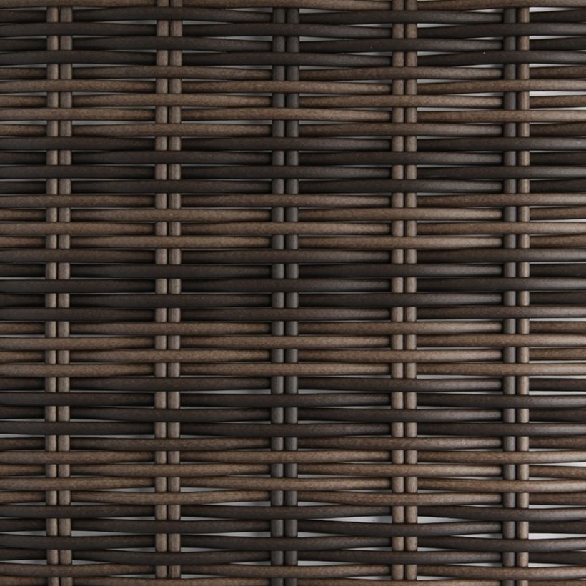Half-Round PE Rattan Profile in Brown / Black / Mixed-Color, 6 × 2.5 mm for Patio and Garden Furniture GLR-HALF-013 from Greenlife Rattan
