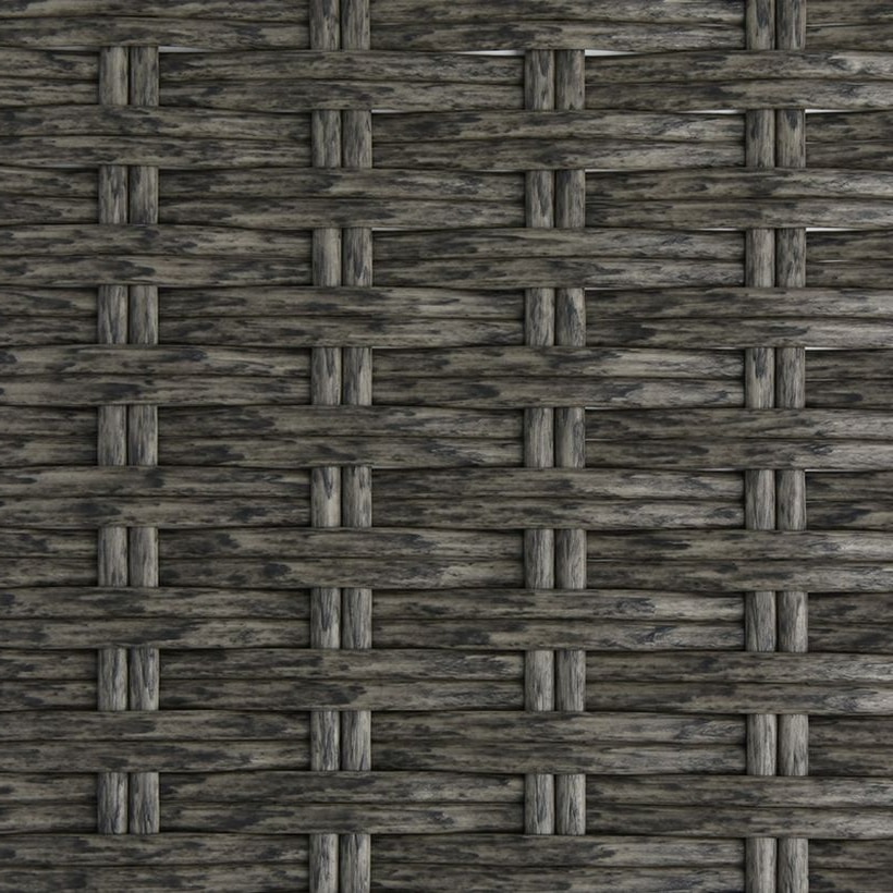 Half-Round PE Rattan Profile in Brown / Grey / Mixed-Color, 8 × 2.8 mm for Patio and Garden Furniture GLR-HALF-005 from Greenlife Rattan