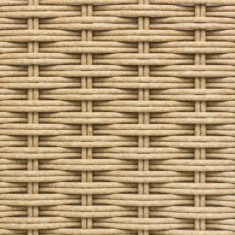 Light / Natural / Mixed-Color PE Rattan Rope, 6 × 6 mm for Outdoor Furniture Weaving GLR-ROPE-025 from Greenlife Rattan