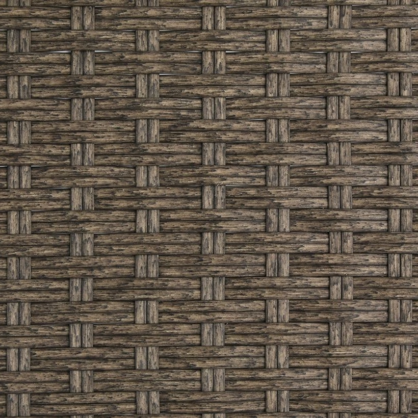 Nature / Black Flat PE Rattan Strip, 7 × 1.3 mm for Outdoor Furniture Weaving GLR-FLAT-101 from Greenlife Rattan
