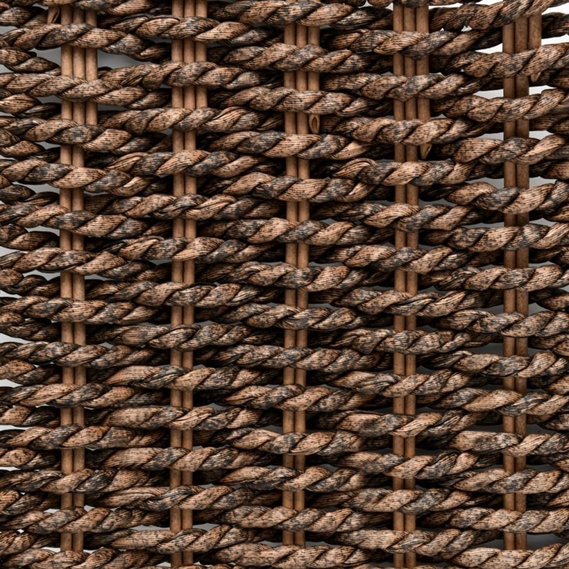 Twisted PE Rattan Cord, 9 mm in Brown / Natural / Mixed-Color for B2B Furniture Manufacturing GLR-TWISTED-023 from Greenlife Rattan