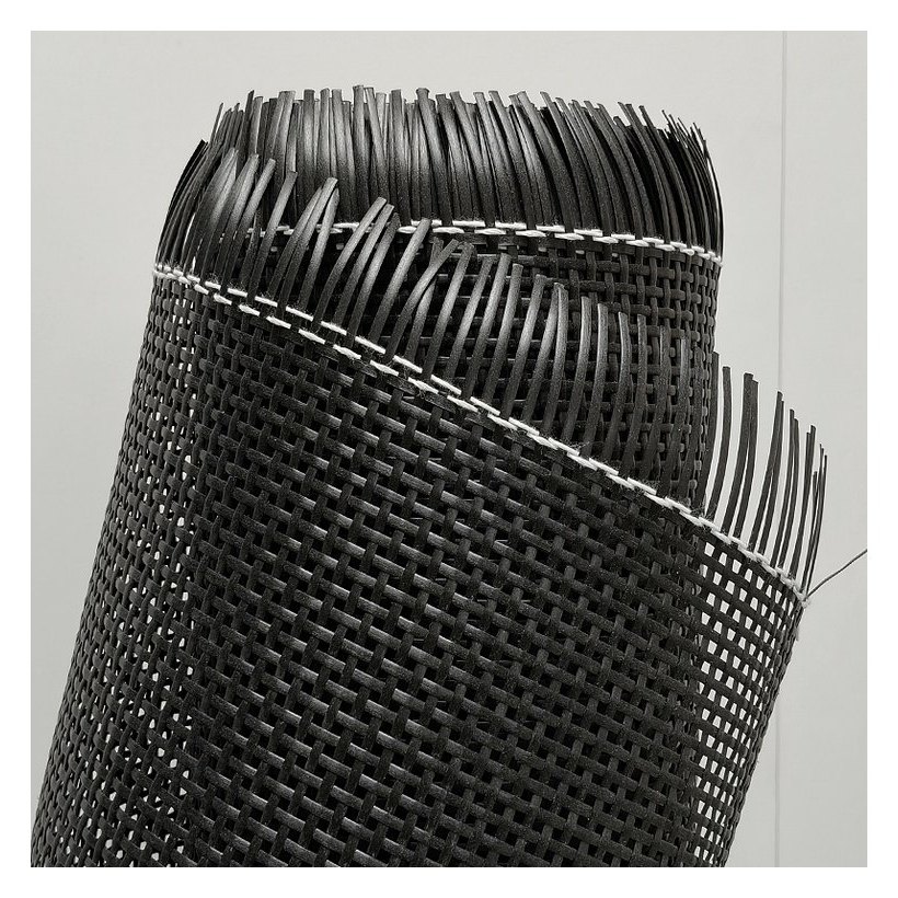 Black 2.5 mm PE Square Mesh Rattan Webbing product photo 2