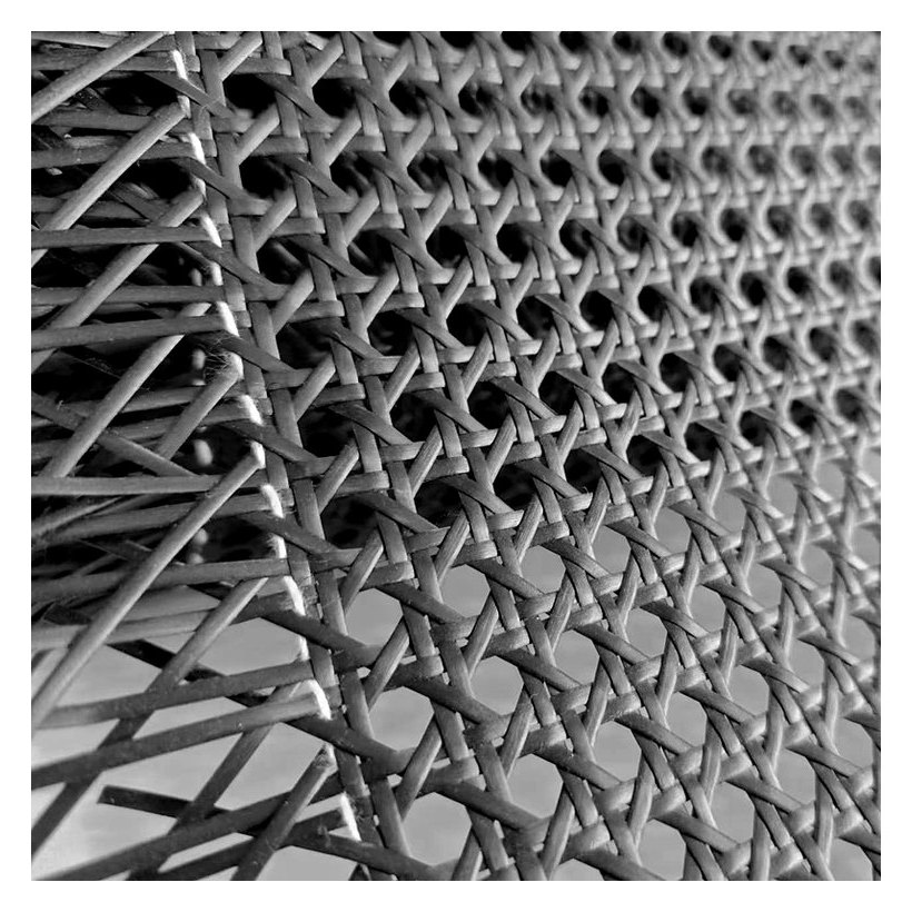 Black PE Rattan Cane Webbing Roll product photo 4