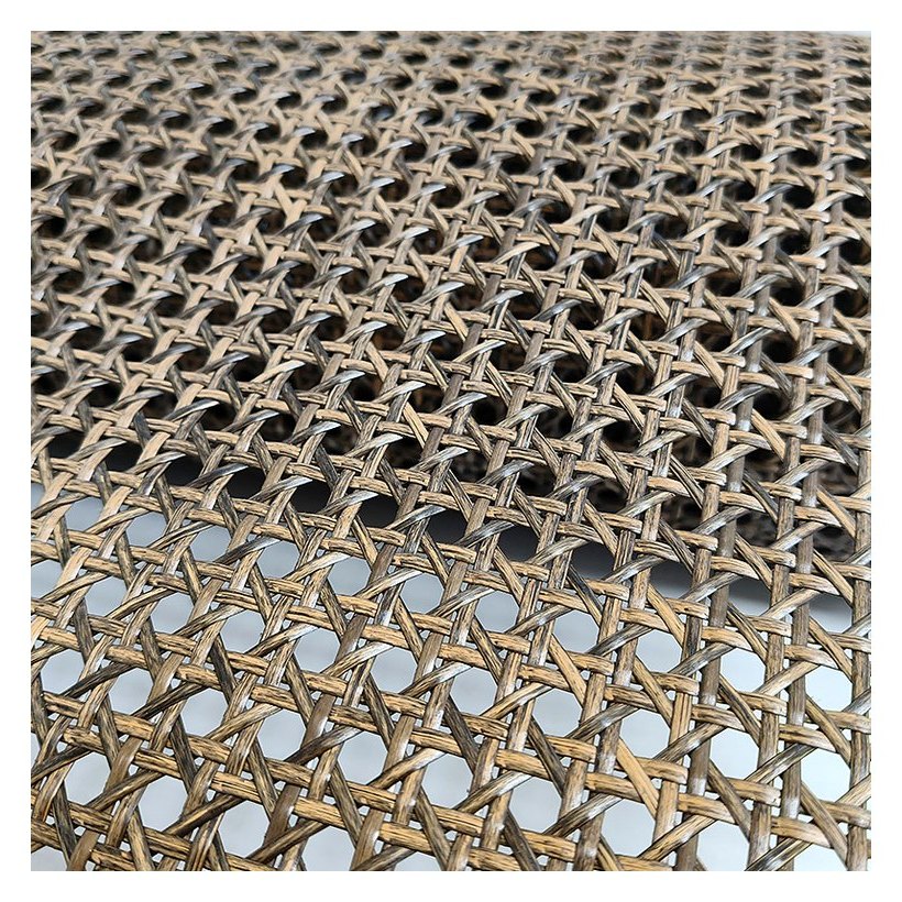 Black Walnut PE Rattan Webbing Roll for Panels from Greenlife Rattan