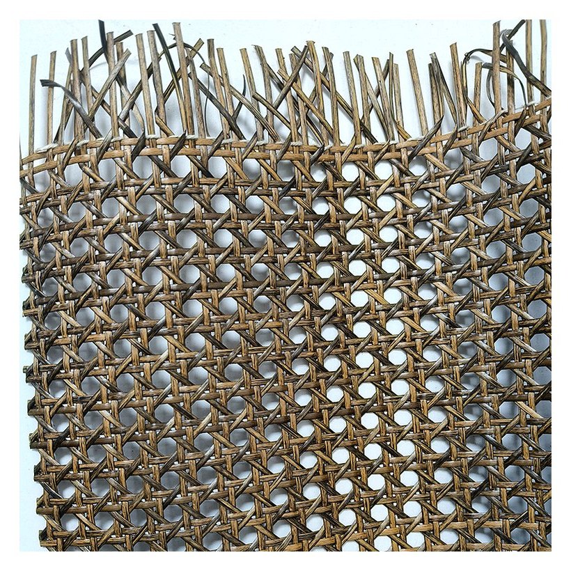 Roll Webbing Rotan PE untuk Panel Walnut Hitam foto produk 2
