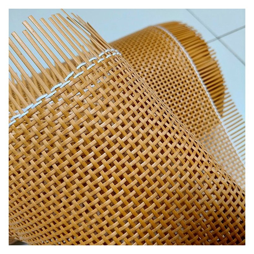Coffee 2.5 mm PE Square Mesh Rattan Webbing from Greenlife Rattan