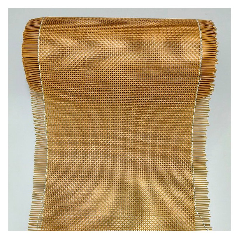 Coffee 2.5 mm PE Square Mesh Rattan Webbing product photo 2