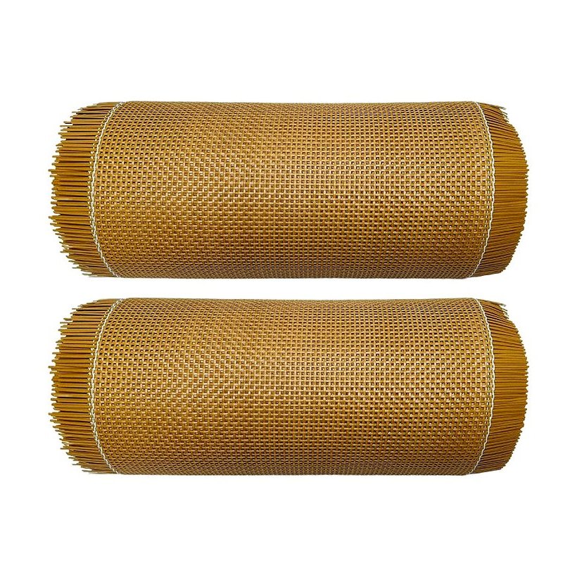 Coffee 2.5 mm PE Square Mesh Rattan Webbing product photo 4