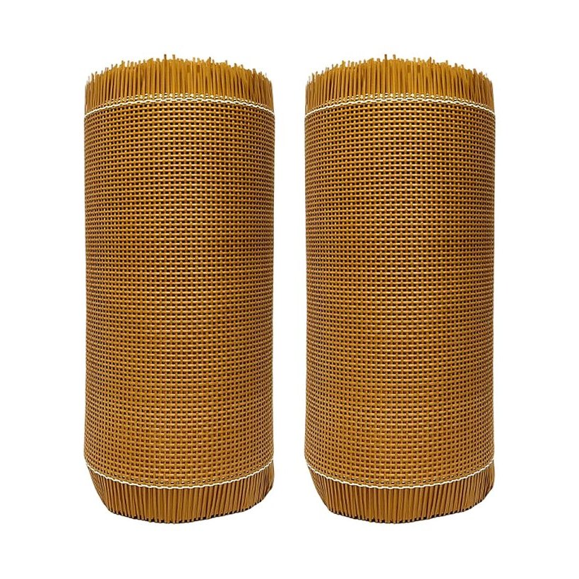 Coffee 2.5 mm PE Square Mesh Rattan Webbing product photo 5