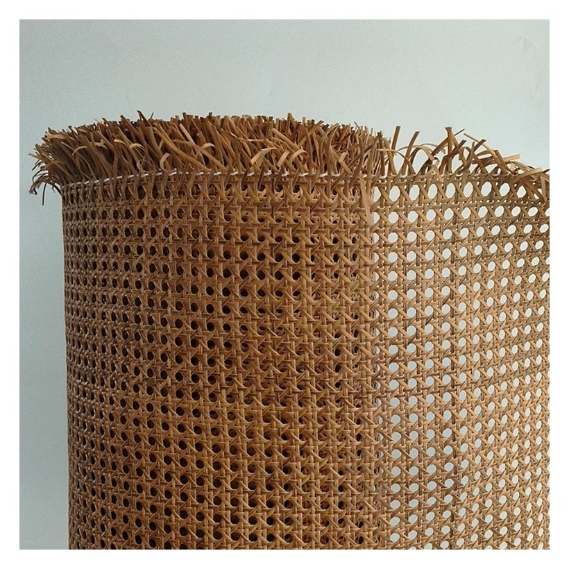 Roll Webbing Rotan PE untuk Panel Cokelat Coffee foto produk 2