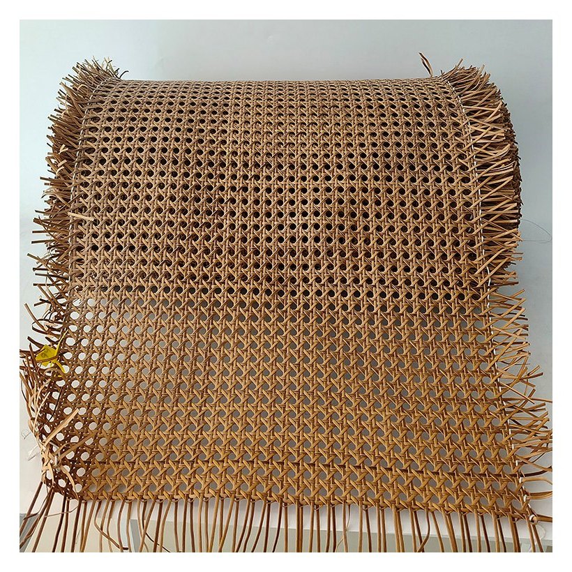 Roll Webbing Rotan PE untuk Panel Cokelat Coffee foto produk 3
