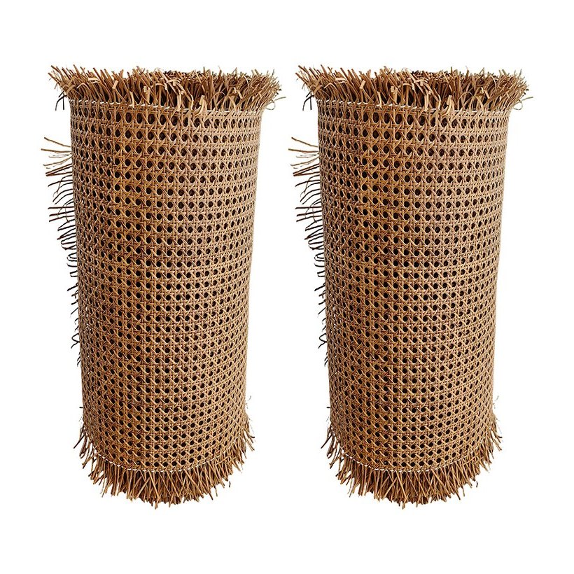 Roll Webbing Rotan PE untuk Panel Cokelat Coffee foto produk 4