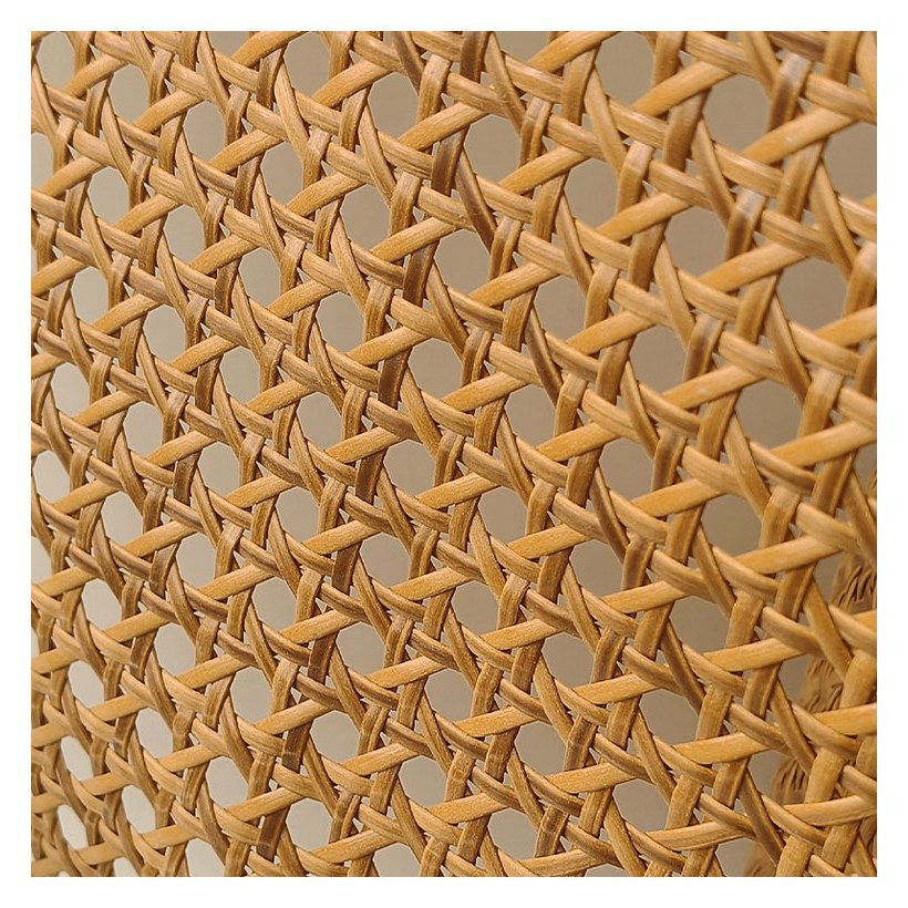 Roll Webbing Rotan PE untuk Panel Cokelat Coffee foto produk 5