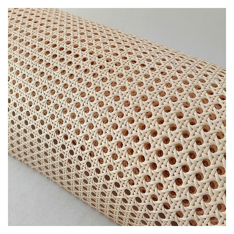 Cream Yellow PE Octagon Rattan Mesh, 6.5–7.2 mm Hole product photo 3