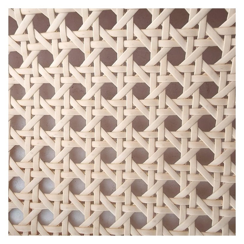 Cream Yellow PE Rattan Webbing Roll for Panels from Greenlife Rattan