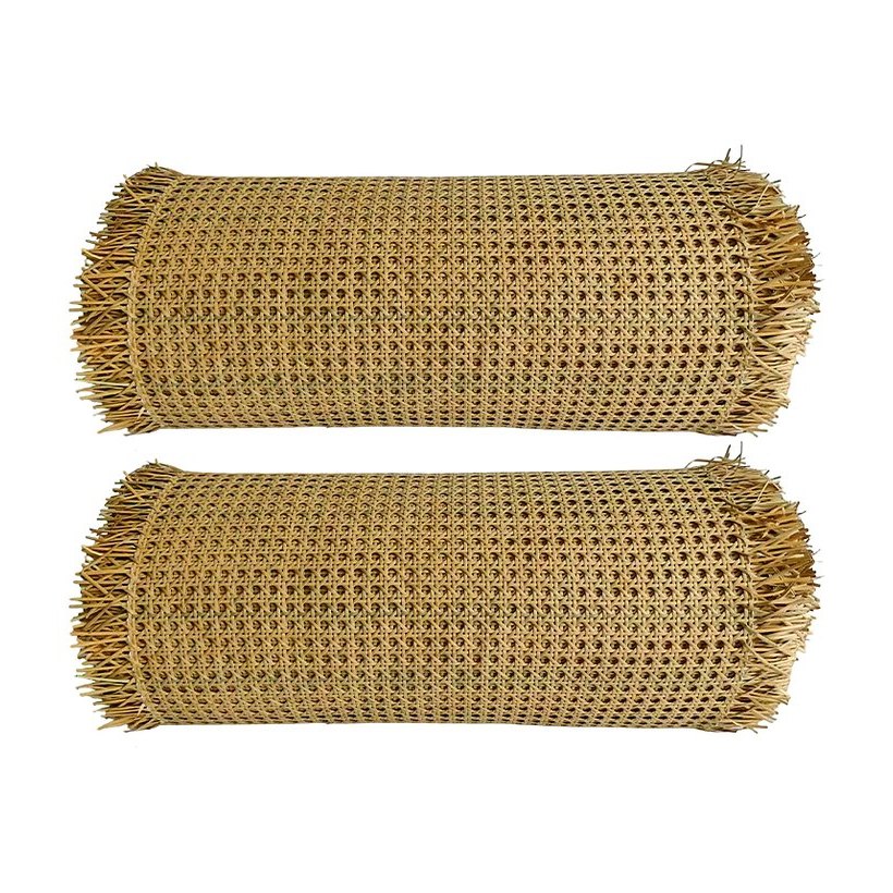 Faux Green PE Rattan Cane Webbing Roll product photo 2