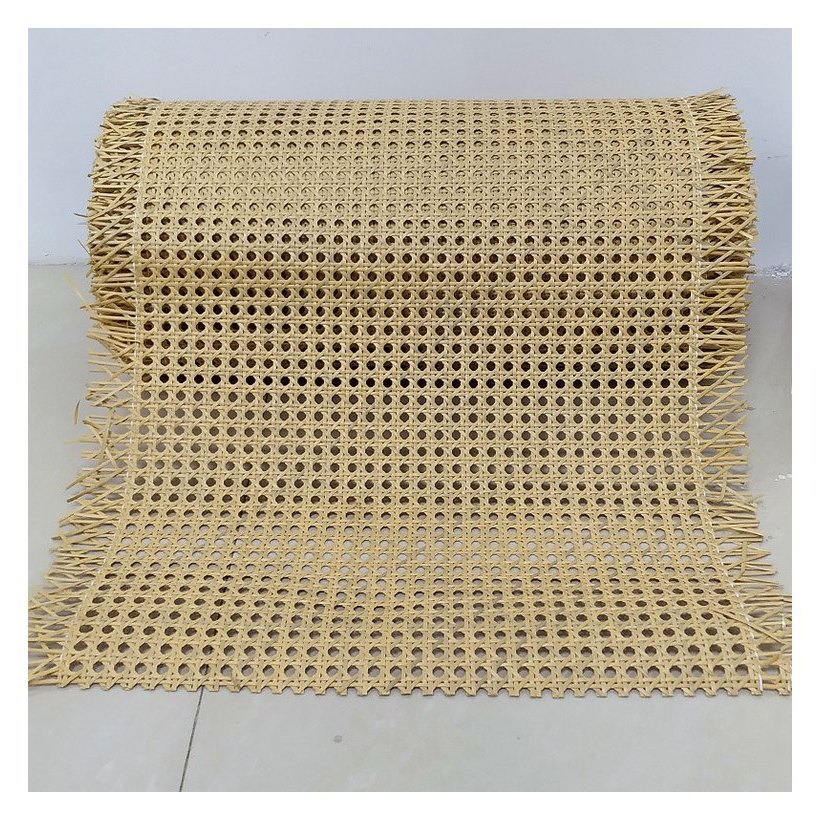 Faux Green PE Rattan Cane Webbing Roll product photo 6
