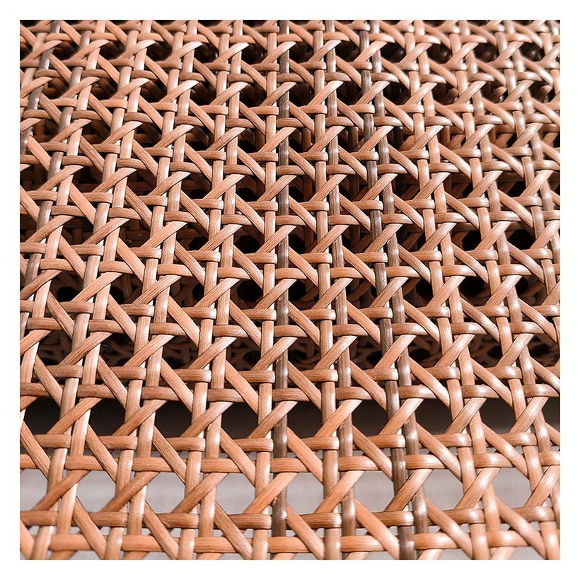 Mahogany PE Octagon Rattan Mesh, 6.5–7.2 mm Hole from Greenlife Rattan