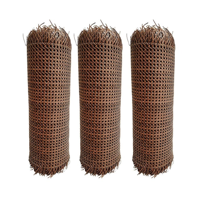 Mahogany PE Rattan Cane Webbing Roll from Greenlife Rattan