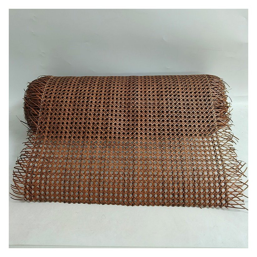Mahogany PE Rattan Cane Webbing Roll product photo 3