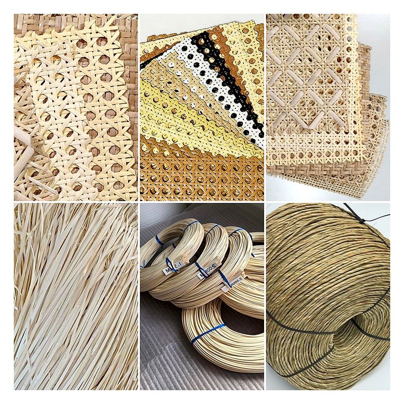 Natural PE and Paper Rattan Material Sample Set from Greenlife Rattan