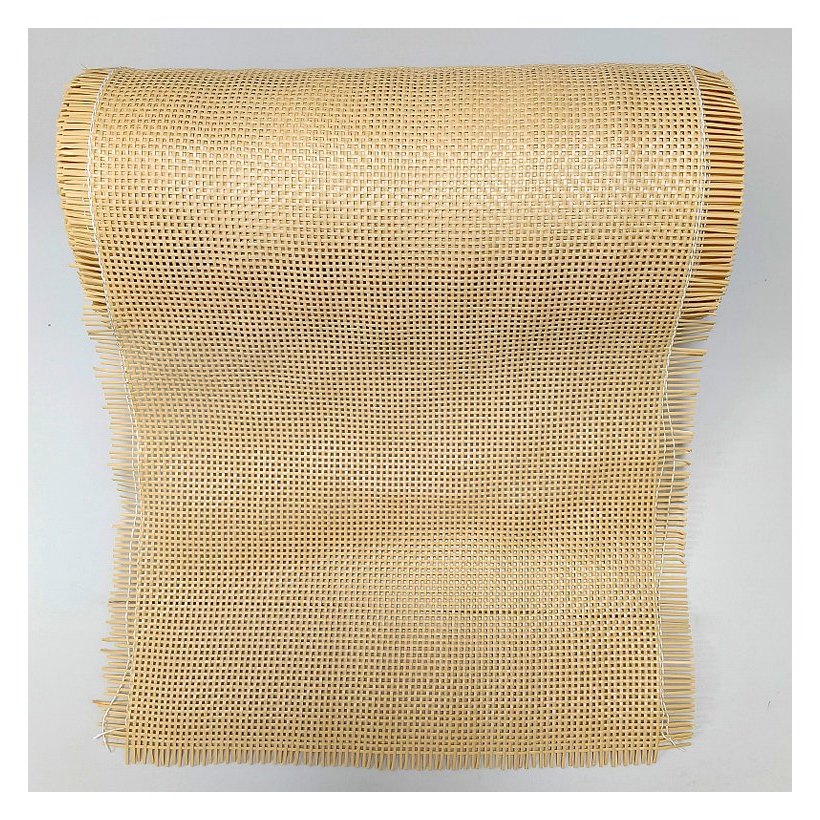 Natural Rattan Tone 2.5 mm PE Square Mesh Rattan Webbing product photo 2