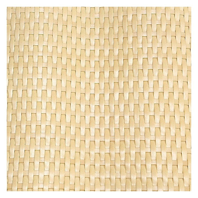 Natural Rattan Tone Cross Plain Weave PE Rattan Mat product photo 5
