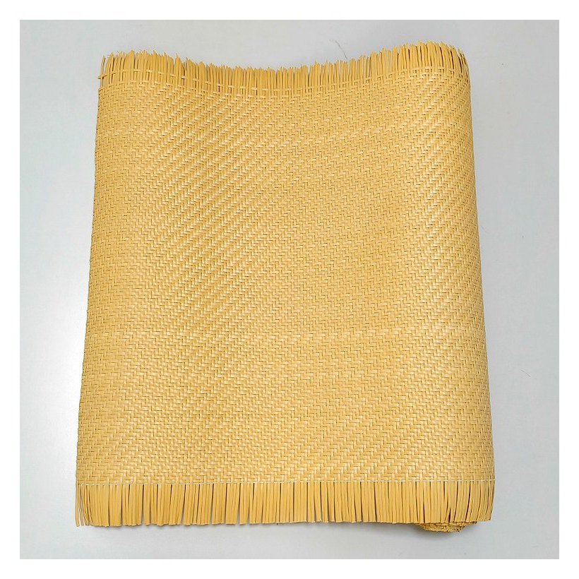 Natural Rattan Tone Twill Flat PE Rattan Mat from Greenlife Rattan