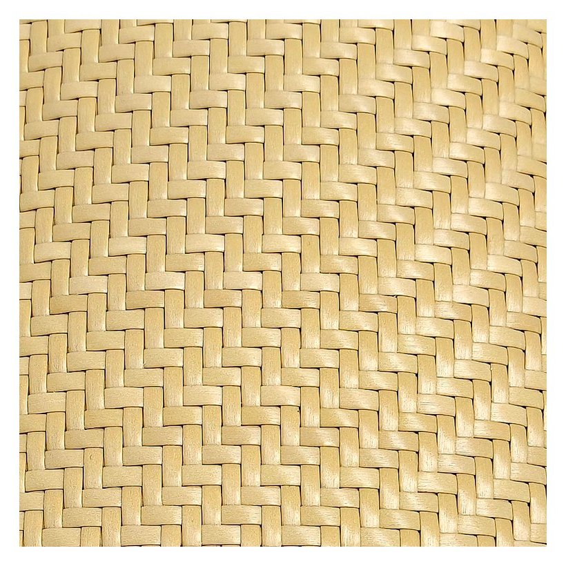 Natural Rattan Tone Twill Flat PE Rattan Mat product photo 5