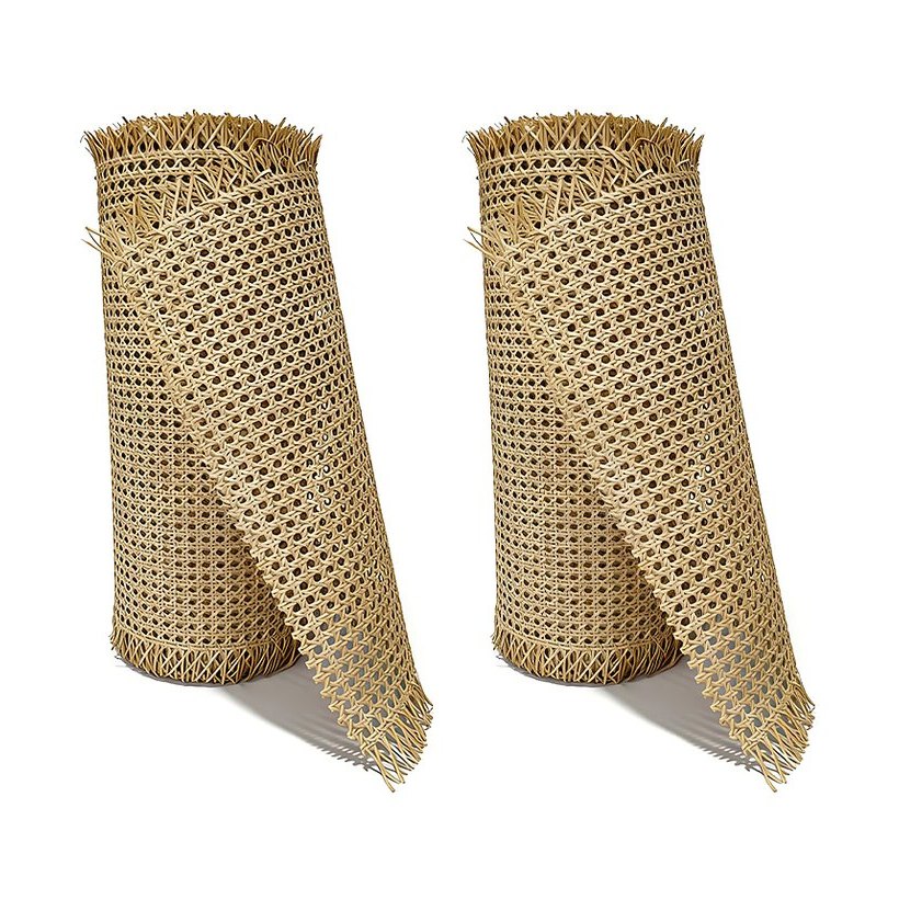 Natural Wood PE Rattan Cane Webbing Roll from Greenlife Rattan