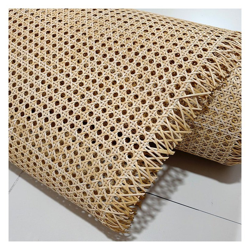 Natural Wood PE Rattan Cane Webbing Roll product photo 3