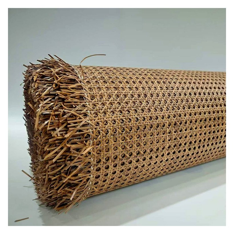 Red-Brown PE Rattan Cane Webbing Roll product photo 2