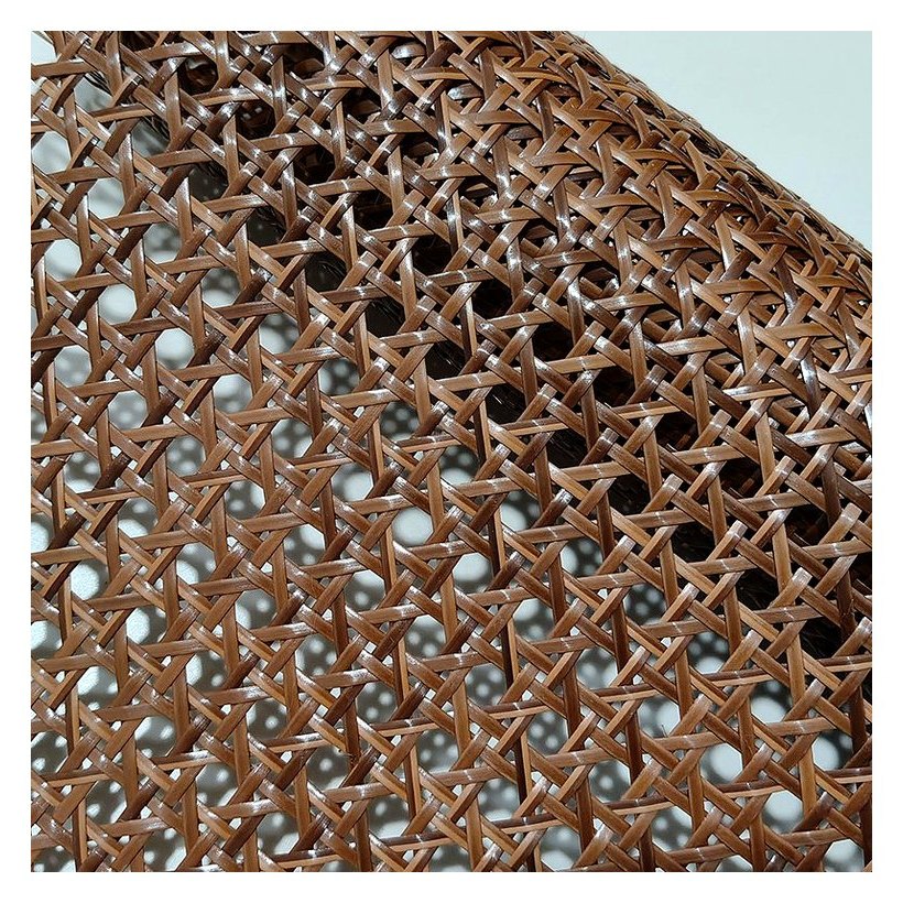 Red-Brown PE Rattan Cane Webbing Roll product photo 3