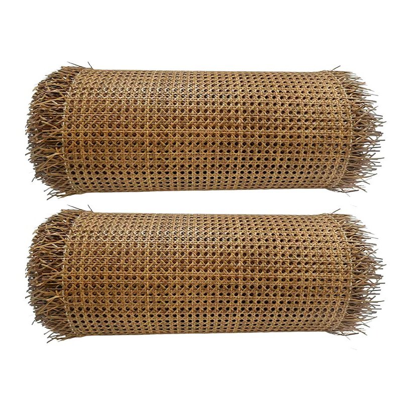 Red-Brown PE Rattan Cane Webbing Roll product photo 6