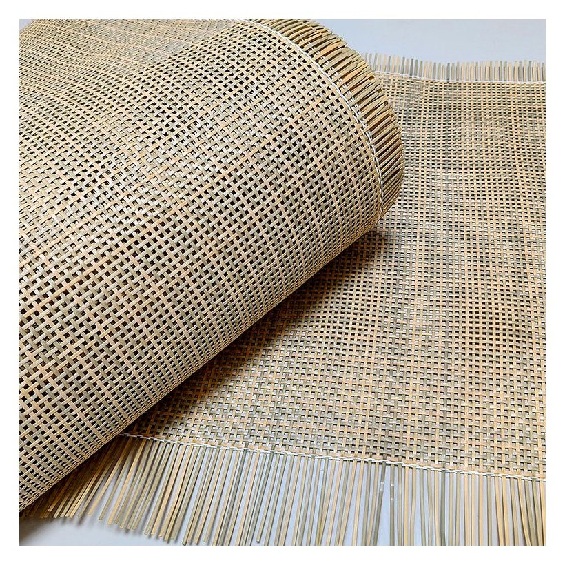 Slightly Green 2.5 mm PE Square Mesh Rattan Webbing product photo 4