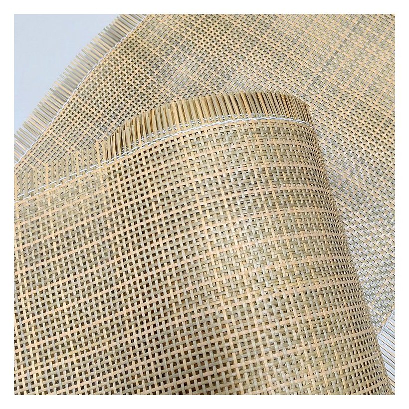 Slightly Green 2.5 mm PE Square Mesh Rattan Webbing product photo 6