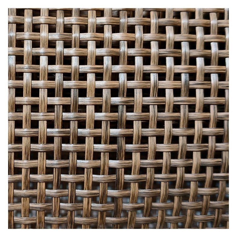 Walnut 2.5 mm PE Square Mesh Rattan Webbing from Greenlife Rattan